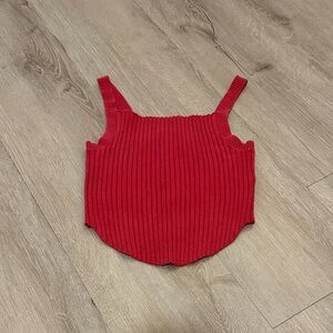 BDG Scarlet Ribbed Knit Top